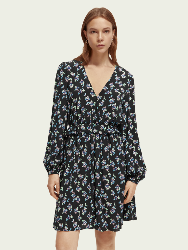 A/Robe col V manches longues Scotch and soda - SCOTCH-AND-SODA-1