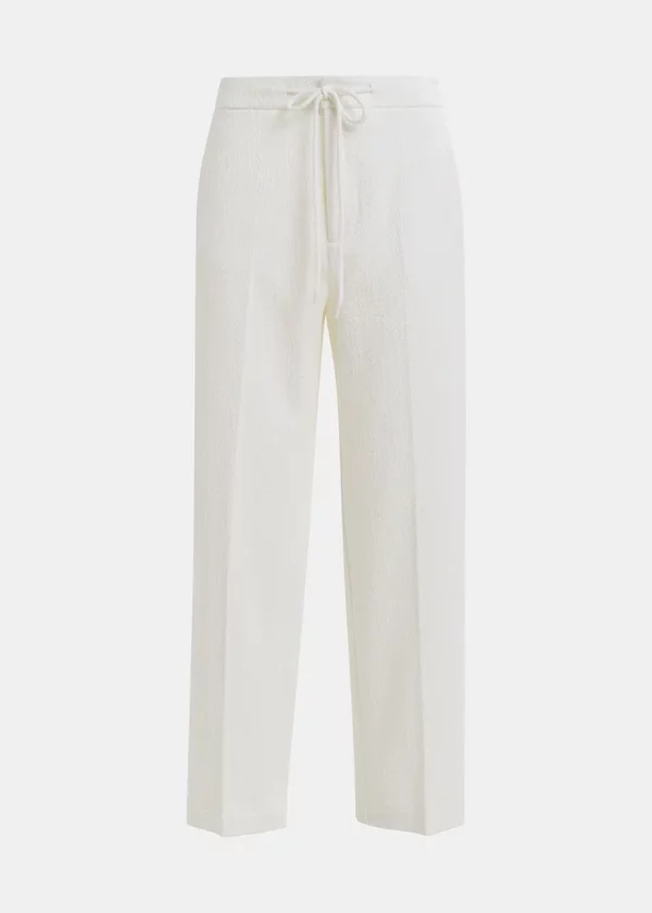 Pantalon Essentiel blanc en coton bio mélangé – Image 4