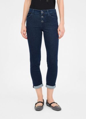 Jean skinny avec revers